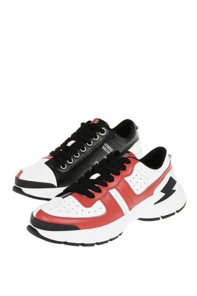 Neil Barrett Men's  Red Other Materials Sneakers商品第1张图片规格展示