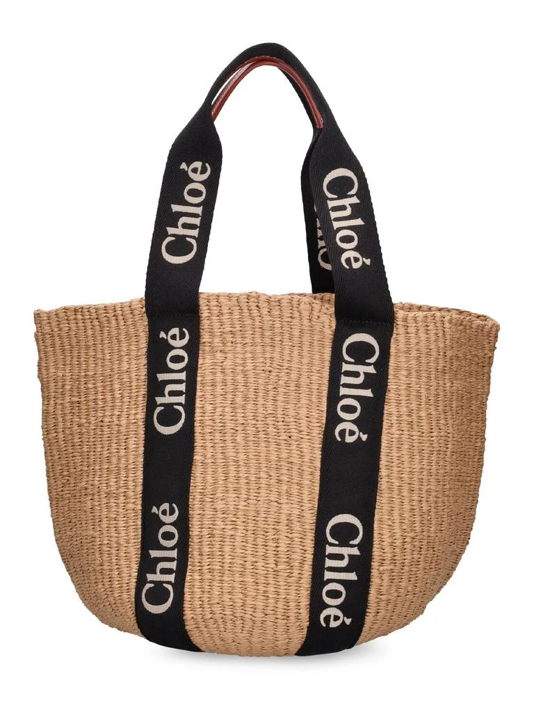 商品Chloé|Large Woody Paper Tote Bag,价格¥7263,第4张图片详细描述