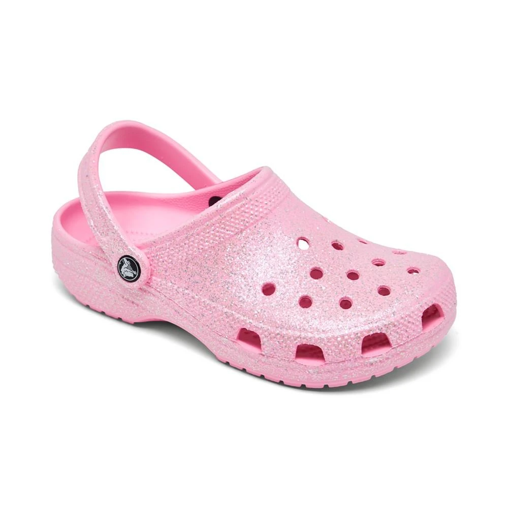 商品Crocs|Big Girls Classic Glitter Clogs from Finish Line,价格¥337,第1张图片