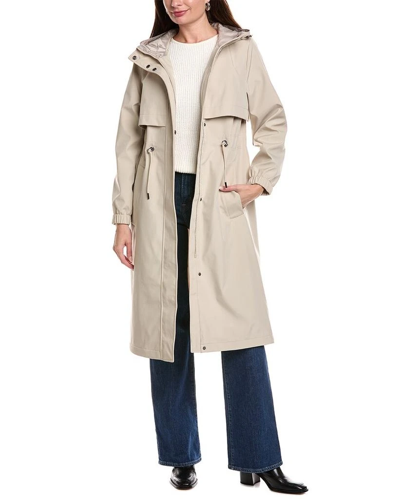 商品Tahari|Amelia Long Raincoat,价格¥461,第4张图片详细描述