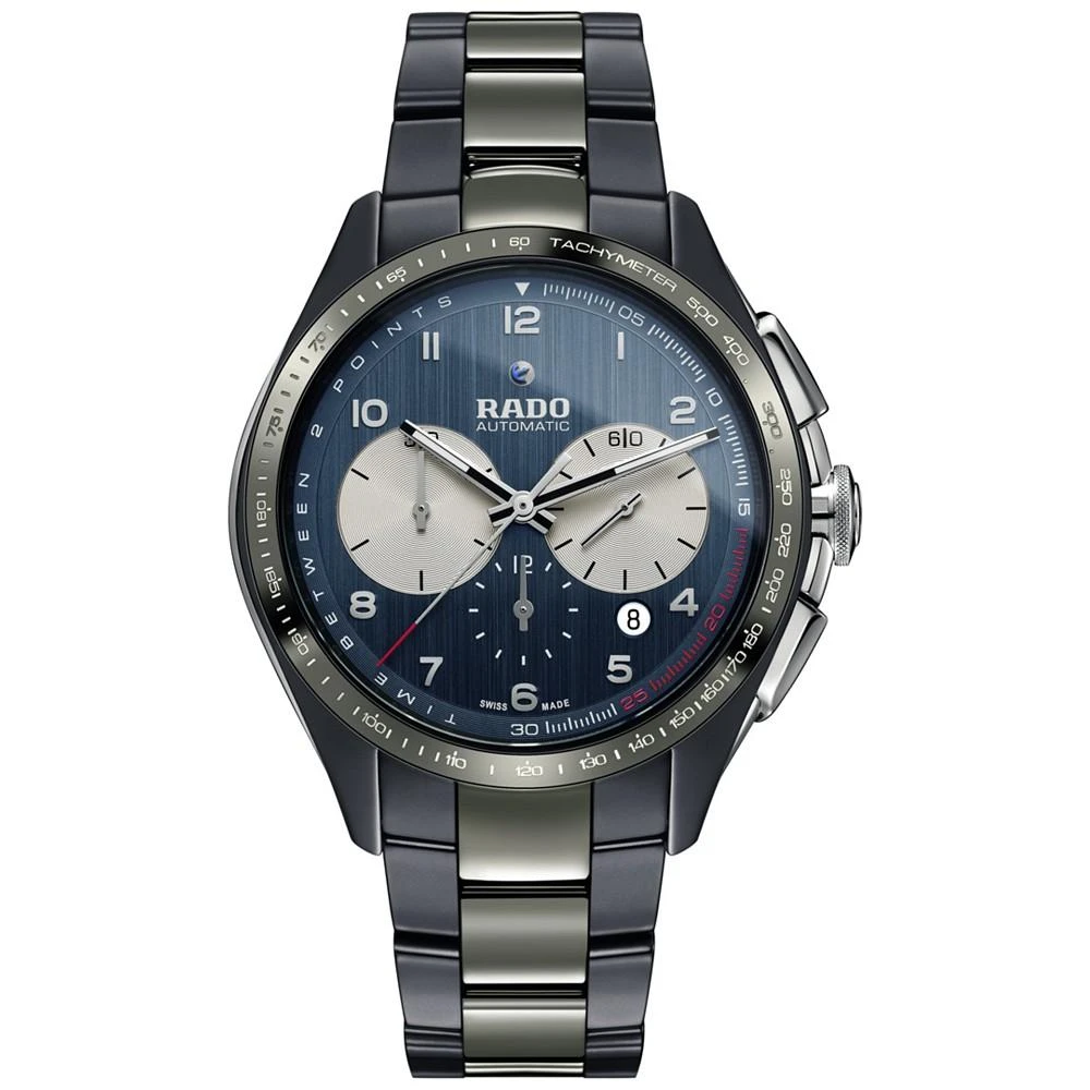 商品Rado|LIMITED EDITION Men's Swiss Automatic Chronograph HyperChrome Match Point Plasma High-Tech Ceramic Strap Watch 45mm - a Limited Edition,价格¥36685,第1张图片