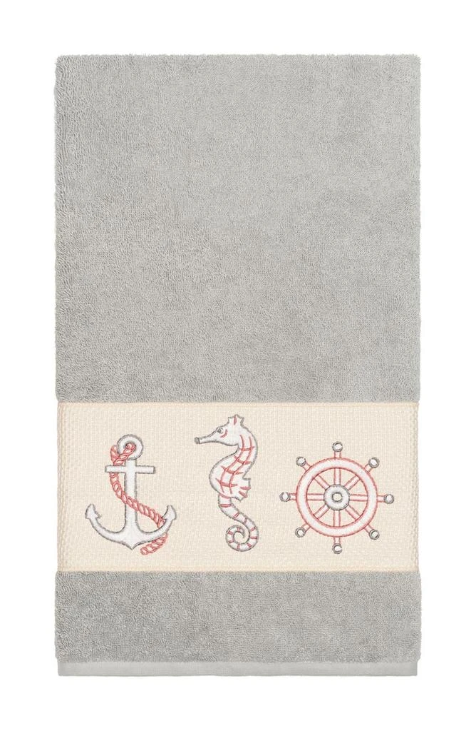 商品Linum Home Textiles|Easton Embellished Bath Towel - Light Grey,价格¥302,第1张图片