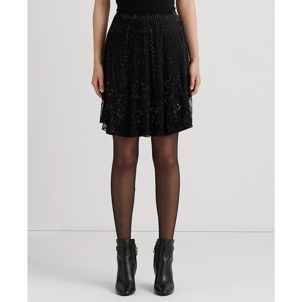 商品Ralph Lauren|Petite Beaded A-Line Miniskirt,价格¥2222,第1张图片