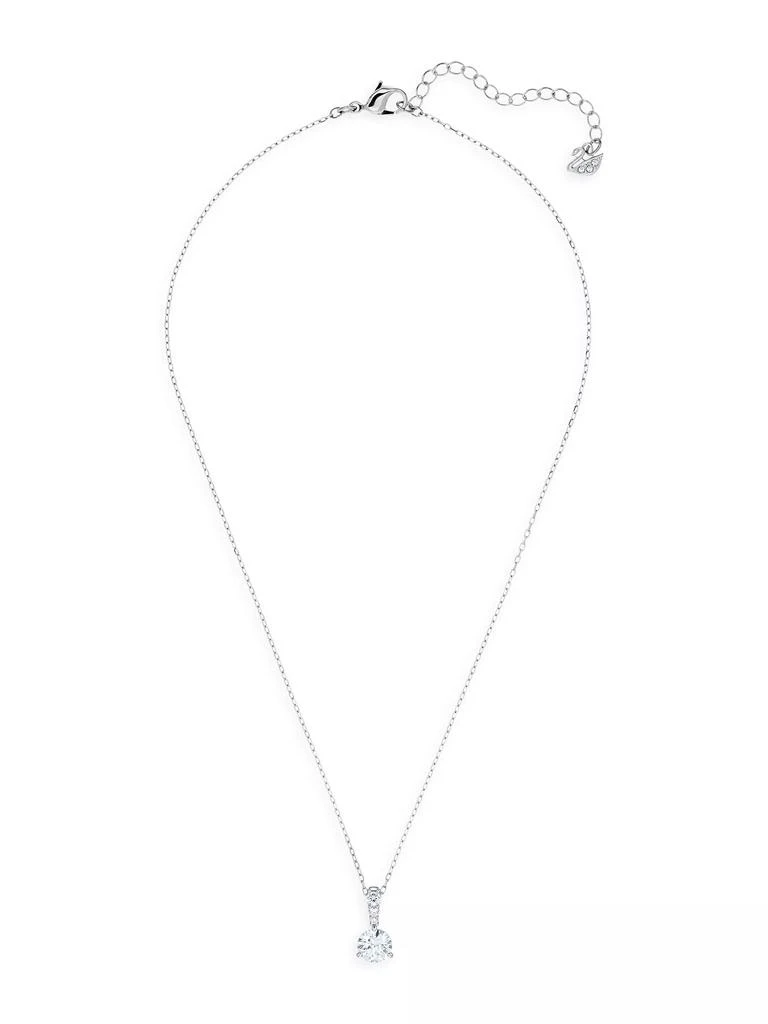 商品Swarovski|Stilla Swarovski Crystal Rhodium-Plated Pendant Necklace,价格¥886,第2张图片详细描述