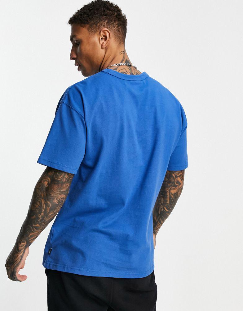 Nike Premium Essentials oversized heavyweight t-shirt in marina blue商品第2张图片规格展示