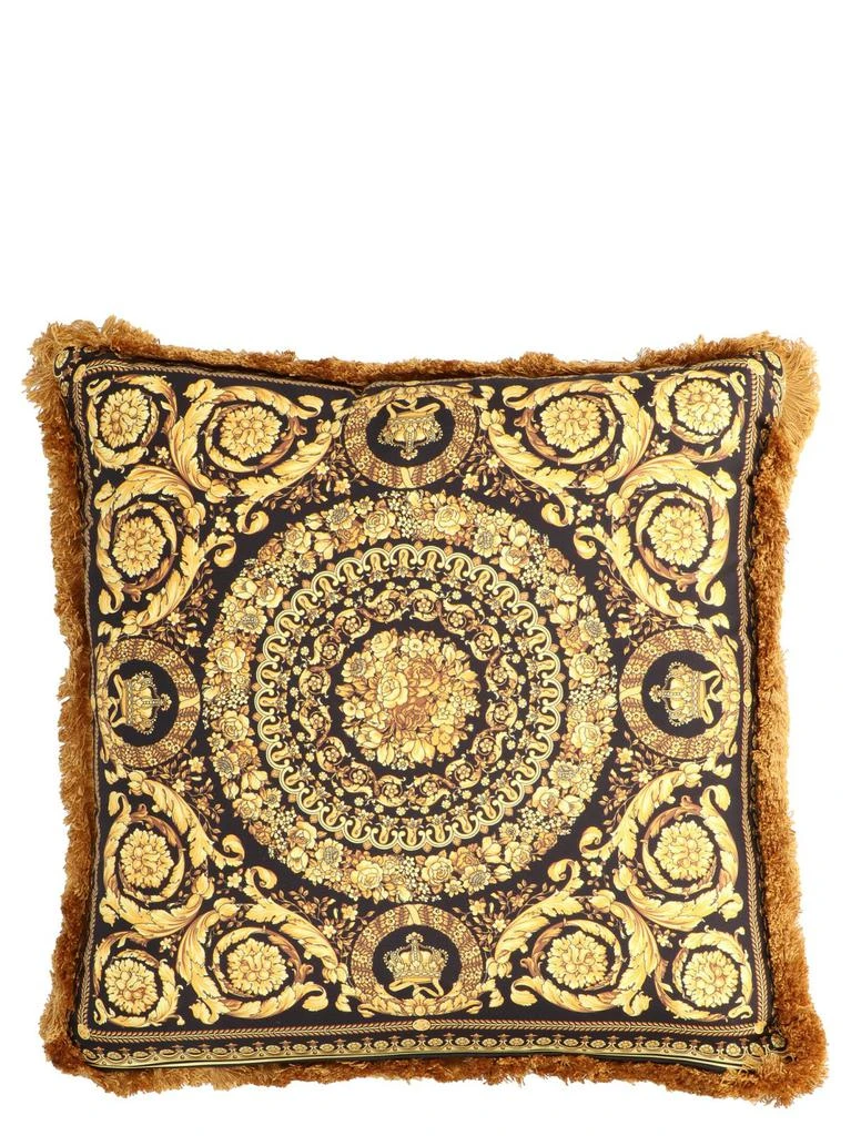 商品Versace|Versace Barocco Pattern Frayed Edge Cushion,价格¥2566,第1张图片