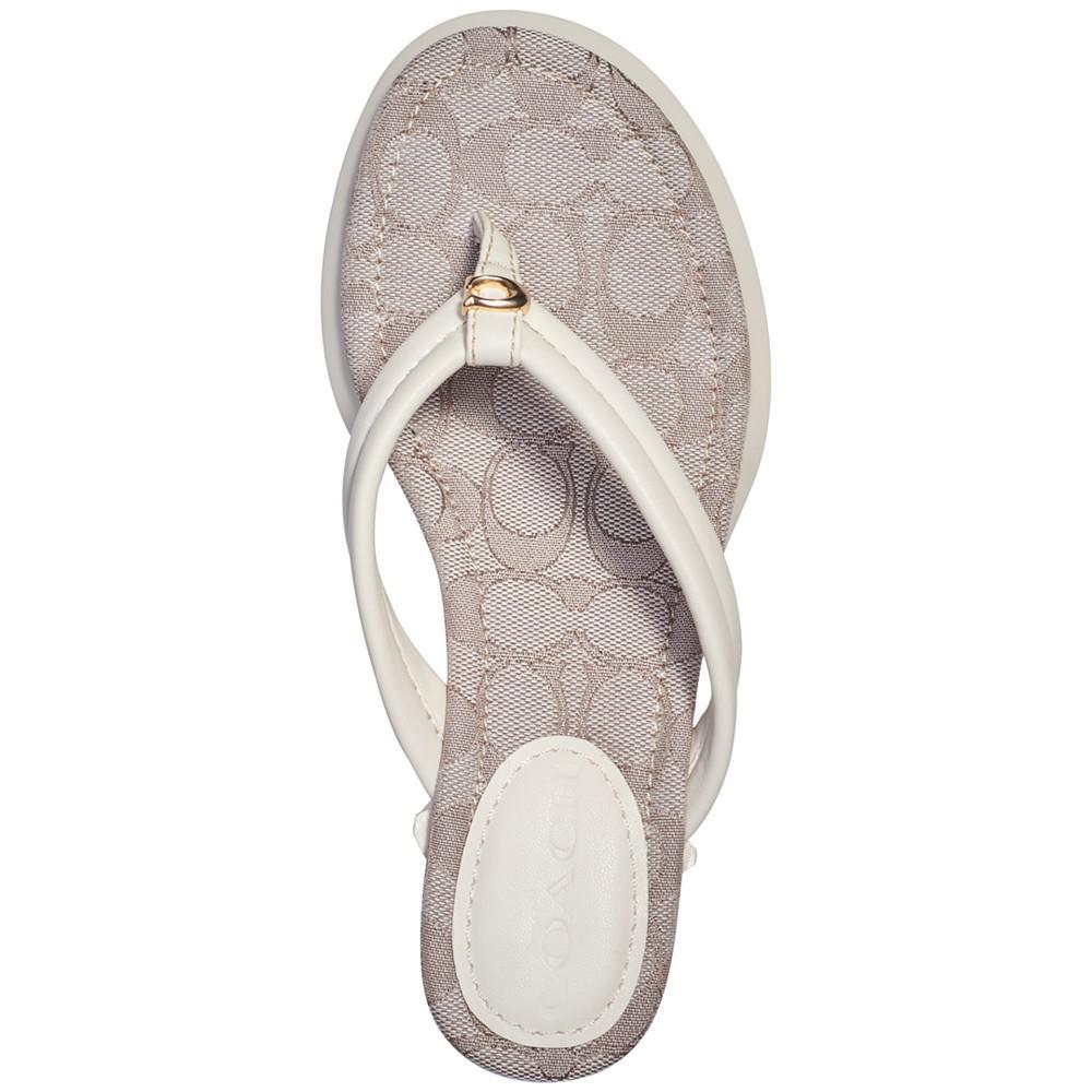 商品Coach|Women's Franki Platform Flip-Flop Sandals,价格¥488,第6张图片详细描述