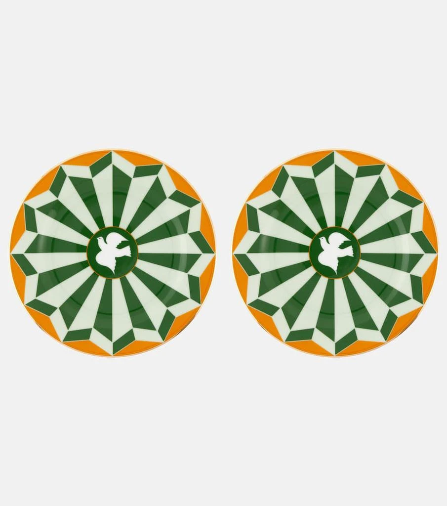 商品LA DOUBLE J|Roman Dove Bosco set of 2 dessert plates,价格¥1360,第1张图片