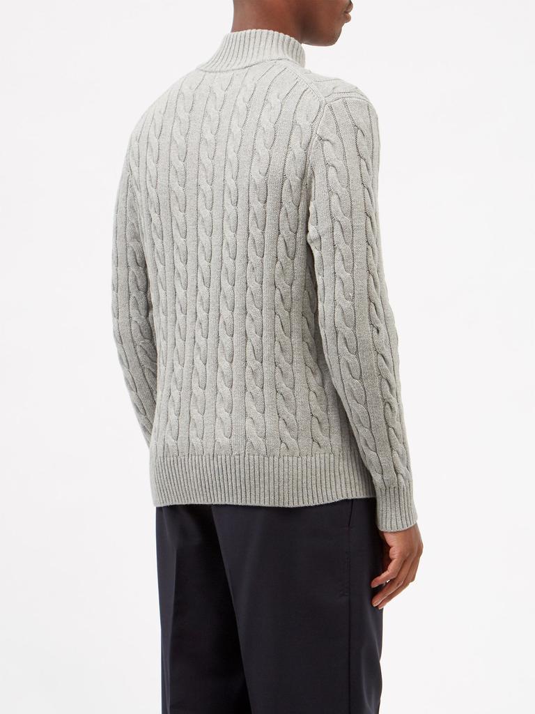 商品Ralph Lauren|Logo-embroidered cable-knit cotton sweater,价格¥1344,第7张图片详细描述