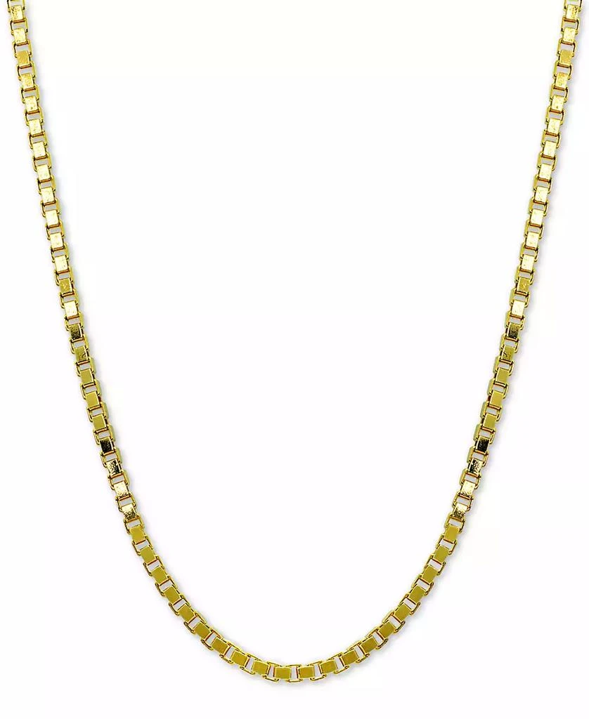商品Giani Bernini|Box Link 20" Chain Necklace in 18k Gold-Plated Sterling Silver, Created for Macy's,价格¥257,第1张图片