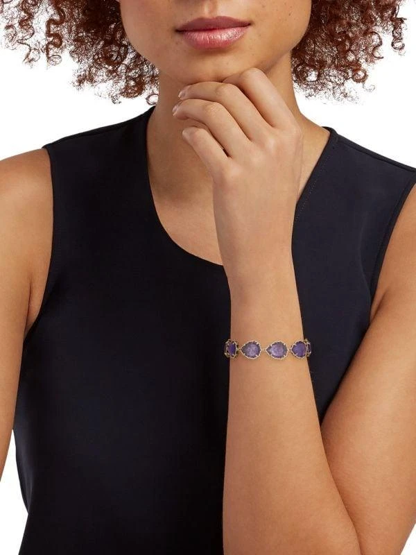 商品Kendra Scott|Kenzie 14K Goldplated Link Bracelet,价格¥355,第2张图片详细描述