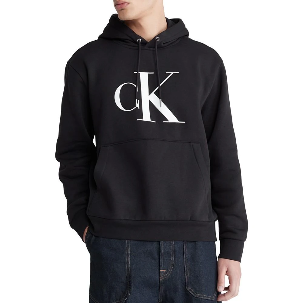 商品Calvin Klein|Men's Monogram Fleece Hoodie,价格¥357,第1张图片