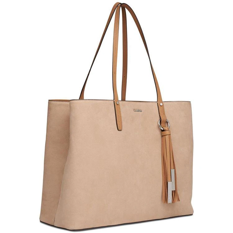 商品Calvin Klein|Maggie Suede Small Tote,价格¥1324,第5张图片详细描述