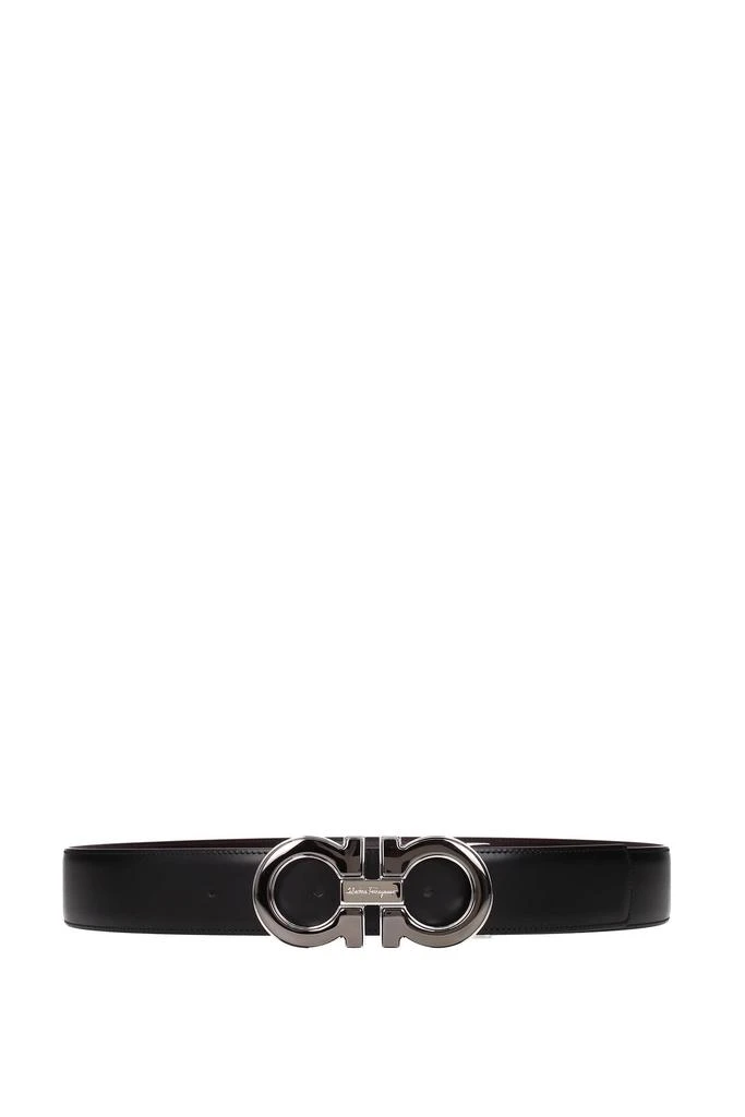 商品Salvatore Ferragamo|Regular belts Leather Black Hickory,价格¥2475,第1张图片