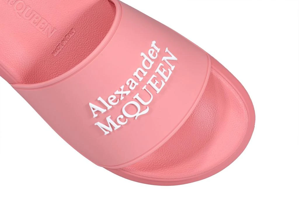 商品Alexander McQueen|Alexander McQueen Logo Pool Slides,价格¥1089,第5张图片详细描述