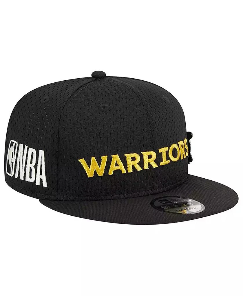 商品New Era|Men's Black Golden State Warriors Post-Up Pin Mesh 9FIFTY Snapback Hat,价格¥277,第3张图片详细描述