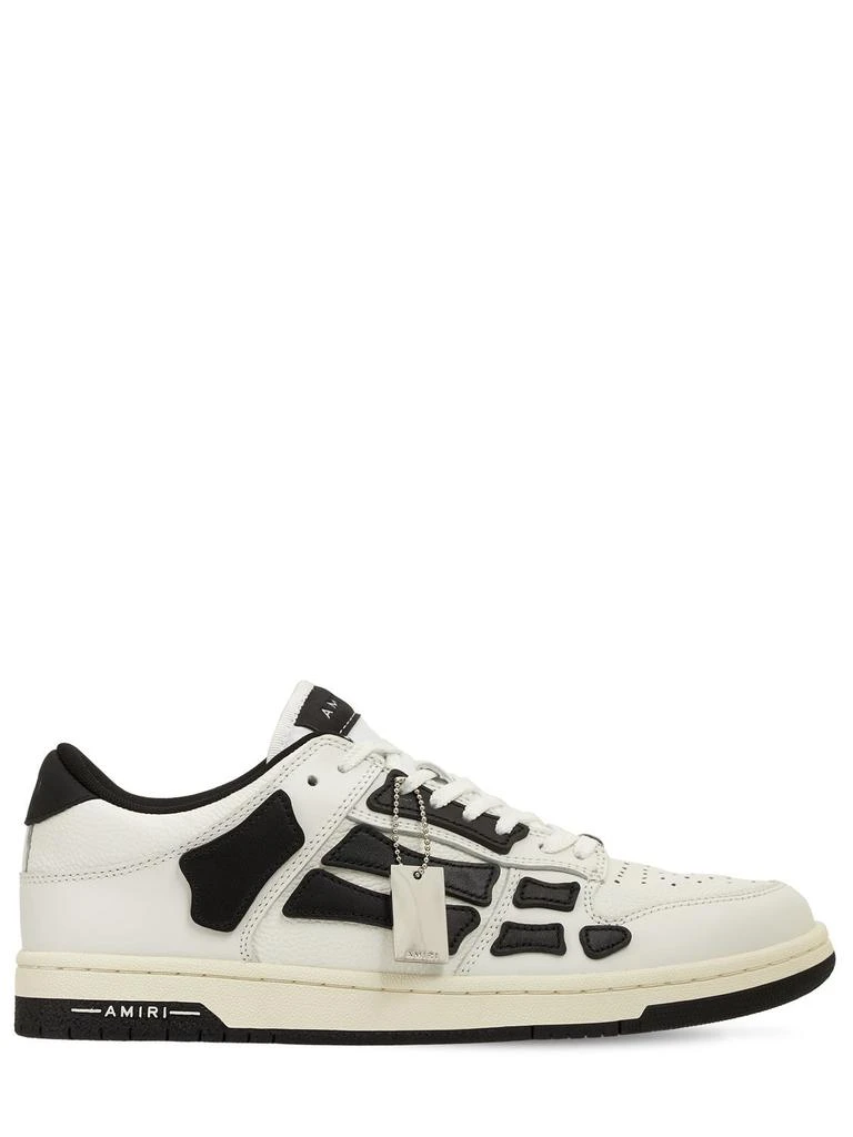 商品AMIRI|Skel Bones Low Top Leather Sneakers,价格¥4513,第1张图片