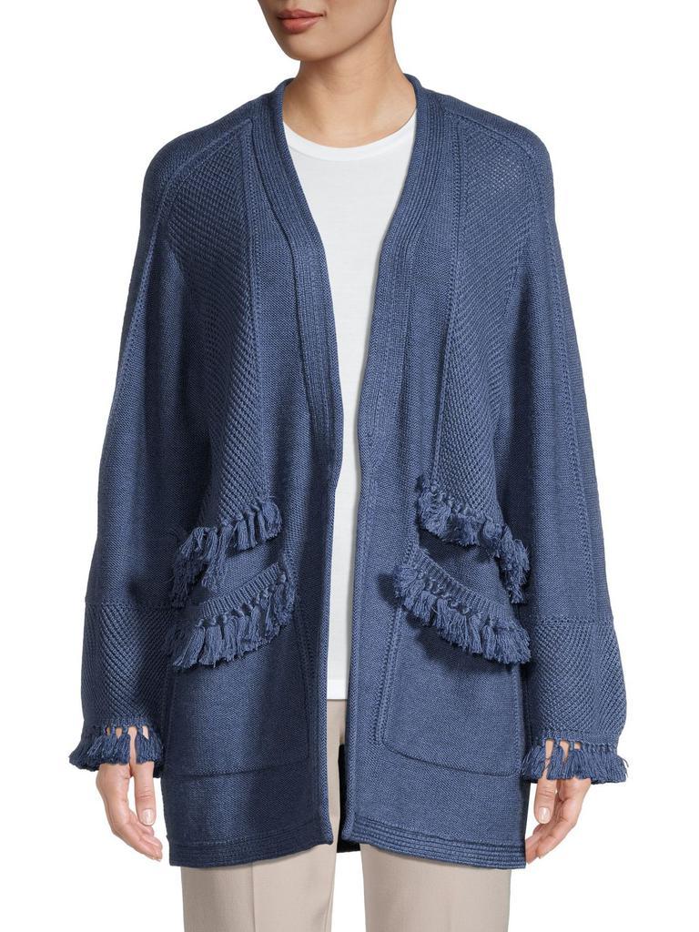 商品Kobi Halperin|Skylar Tasselled Merino Wool Open-Front Cardigan,价格¥995-¥1327,第1张图片