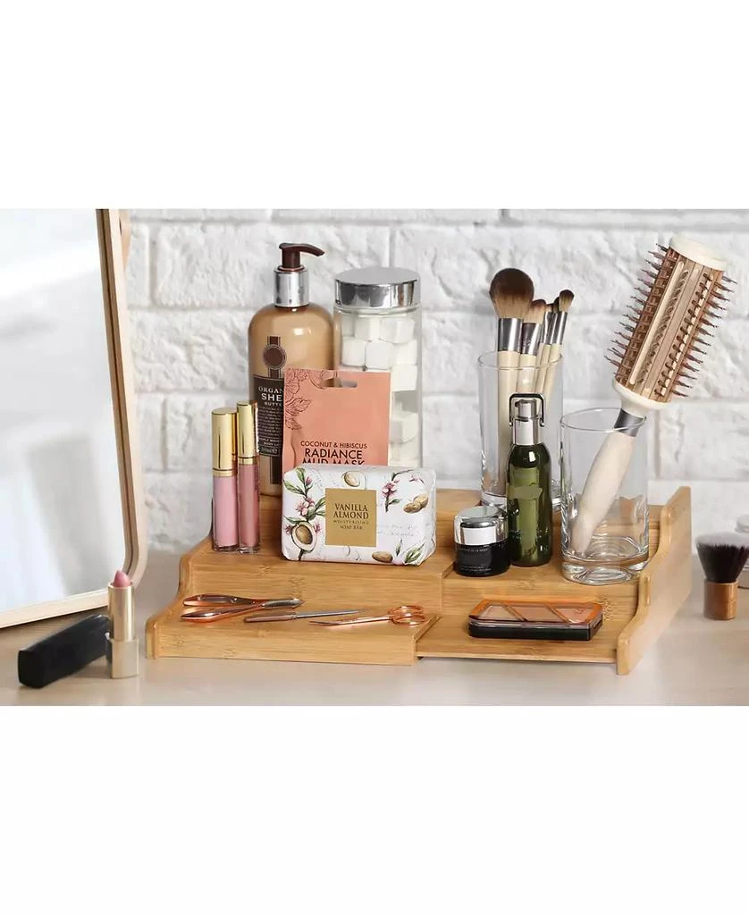 商品Seville Classics|3-Tier Expandable Bamboo Spice Rack Cabinet Organizer,价格¥217,第4张图片详细描述