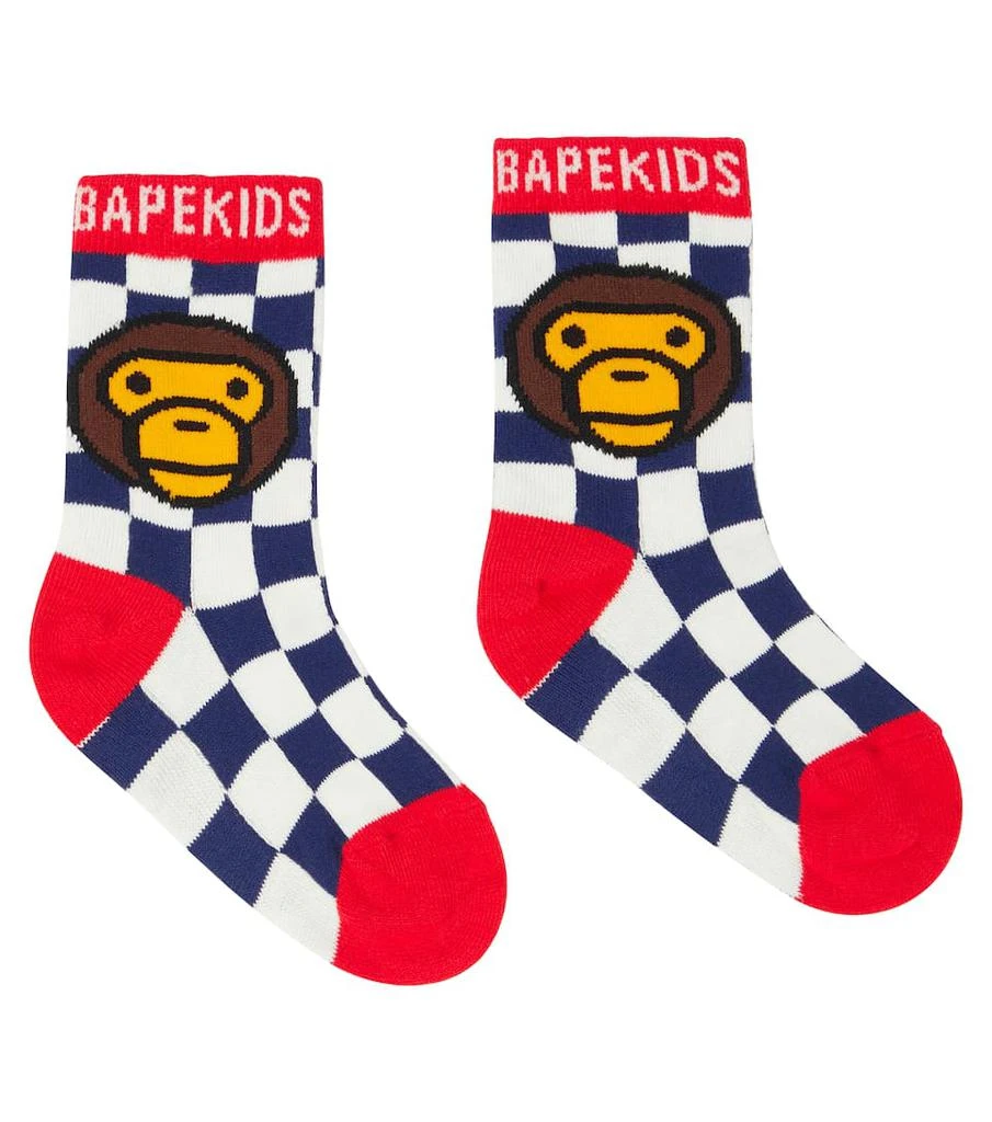 商品BAPE Kids|婴幼儿 — Baby Milo®Logo袜子,价格¥203,第1张图片