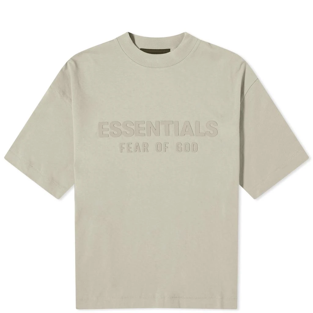 商品Essentials|Fear of God ESSENTIALS Spring Kids Crew Neck T-Shirt - Seal,价格¥232,第1张图片