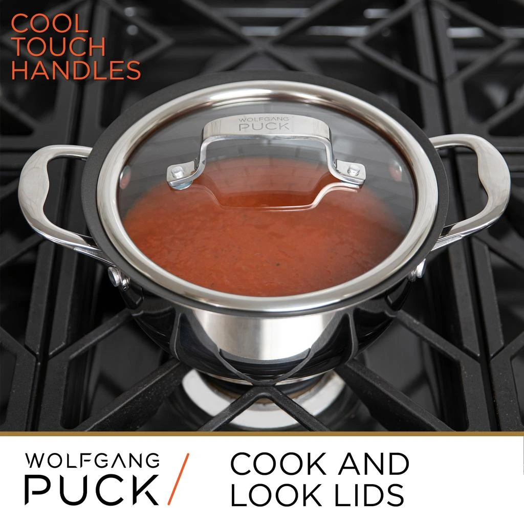 商品Wolfgang Puck|Wolfgang Puck 21-Piece Stainless Steel Cookware and Mixing Bowls Set,价格¥1668,第3张图片详细描述