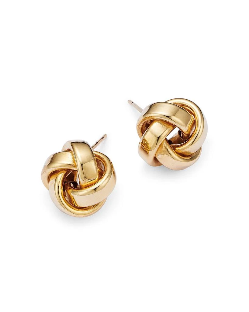 Love Knot Stud Earrings in 14K Yellow Gold- Exclusive 商品