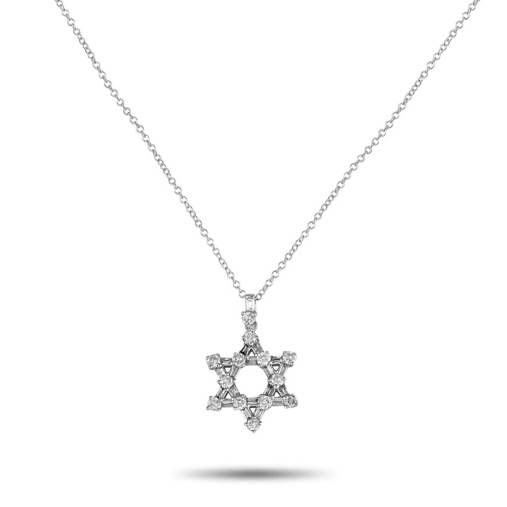 商品LB Exclusive|14K White Gold 0.50ct Diamond Pendant Necklace PN16053,价格¥5426,第1张图片