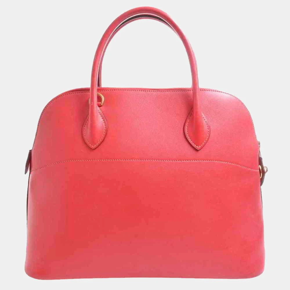 商品[二手商品] Hermes|Hermes Vogulliver Bolide 35 Handbag Red,价格¥23261,第2张图片详细描述
