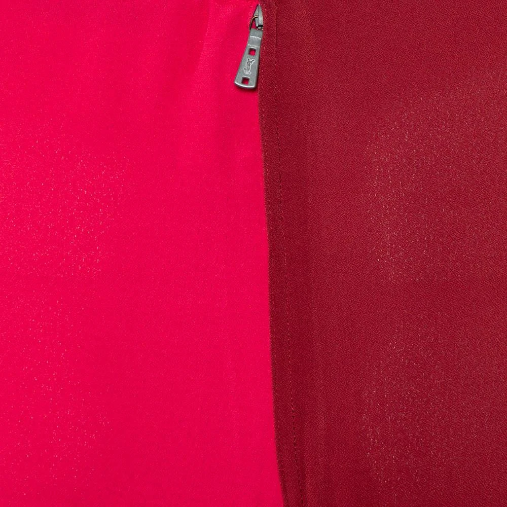 商品[二手商品] Yves Saint Laurent|Yves Saint Laurent Rive Gauche Vintage Two Tone Paneled Crepe Tank Top & Skirt Set S,价格¥3653,第4张图片详细描述