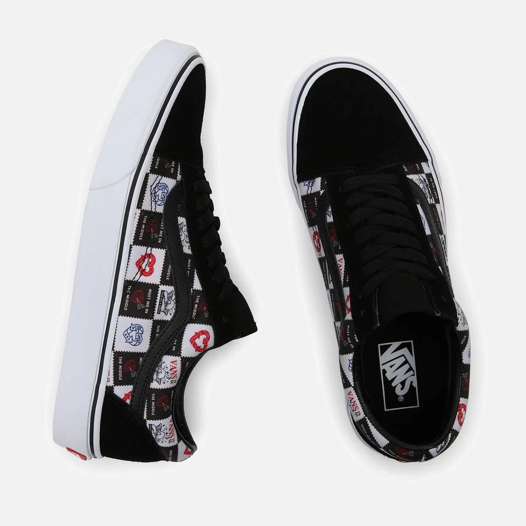 商品Vans|VANS MEN'S LOVE LETTERS OLD SKOOL TRAINERS - BLACK/TRUE WHITE,价格¥307,第3张图片详细描述