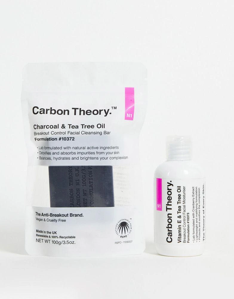 商品Carbon Theory|Carbon Theory Bar and Moisturiser Breakout Duo - 21% Saving,价格¥122,第1张图片