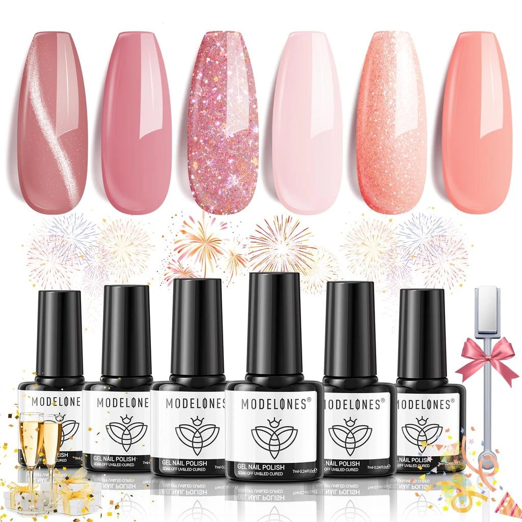 6 Shades Gel Nail Polish Set Collection 商品