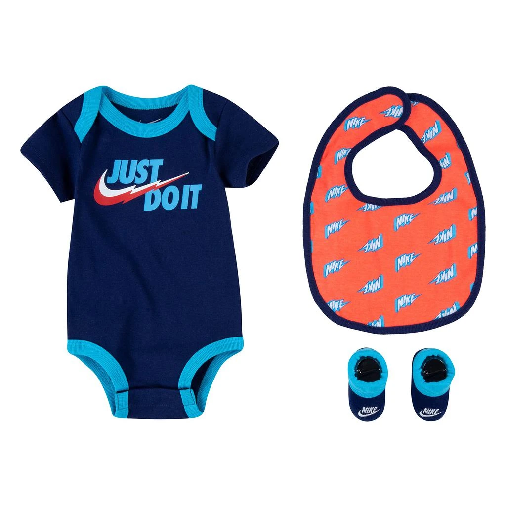 商品NIKE|Bodysuit Bib Bootie Set (Infant),价格¥133,第1张图片