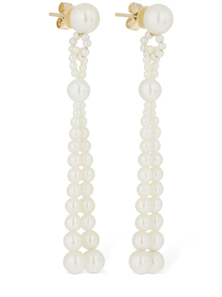 商品Sophie Bille Brahe|Opera Pearl Pendant Earrings,价格¥7056,第2张图片详细描述
