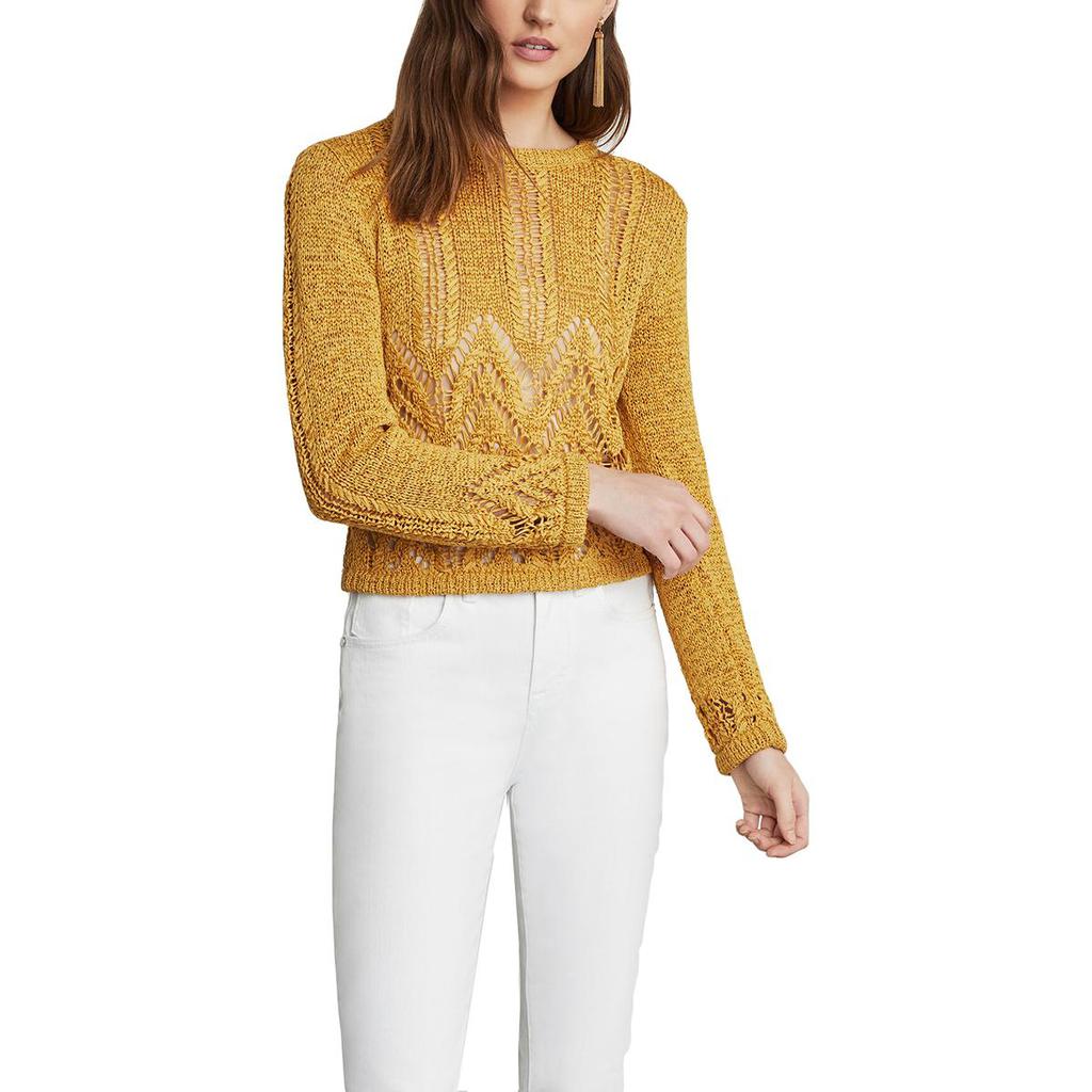 BCBG Max Azria Women's Mixed Stitch Long Sleeve Pullover Sweater商品第1张图片规格展示