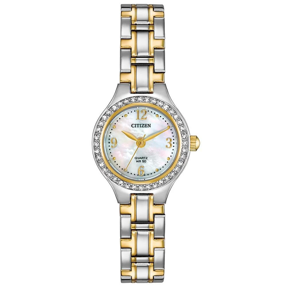 商品Citizen|Women's Quartz Two-Tone Stainless Steel Bracelet Watch 22mm, Created for Macy's,价格¥598,第1张图片