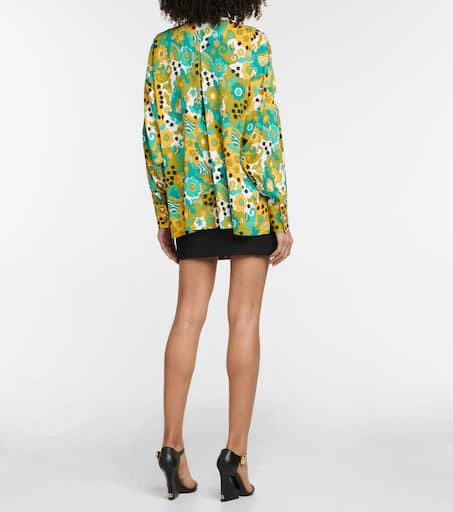 商品Dolce & Gabbana|花卉真丝混纺缎布衬衫,价格¥8169,第3张图片详细描述