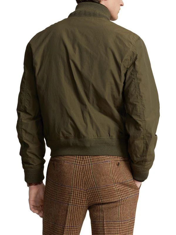 商品Ralph Lauren|TBD-Deck Leather Trim Bomber Jacket,价格¥2931,第3张图片详细描述