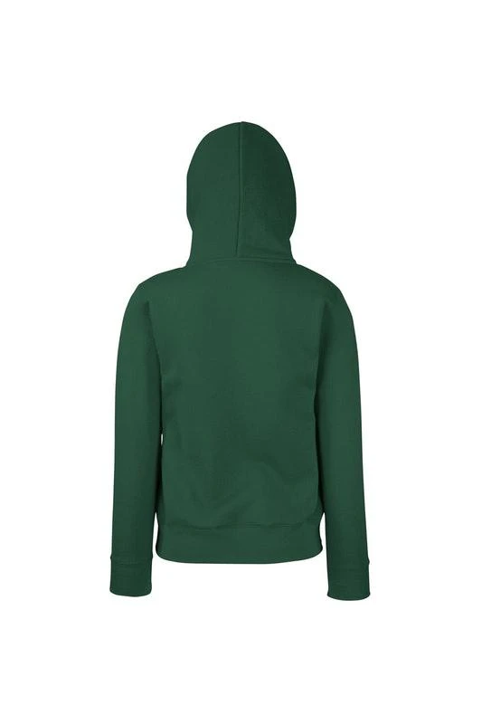 商品The Loom|Fruit Of The Loom Ladies Lady Fit Hooded Sweatshirt / Hoodie (Bottle Green),价格¥186,第2张图片详细描述