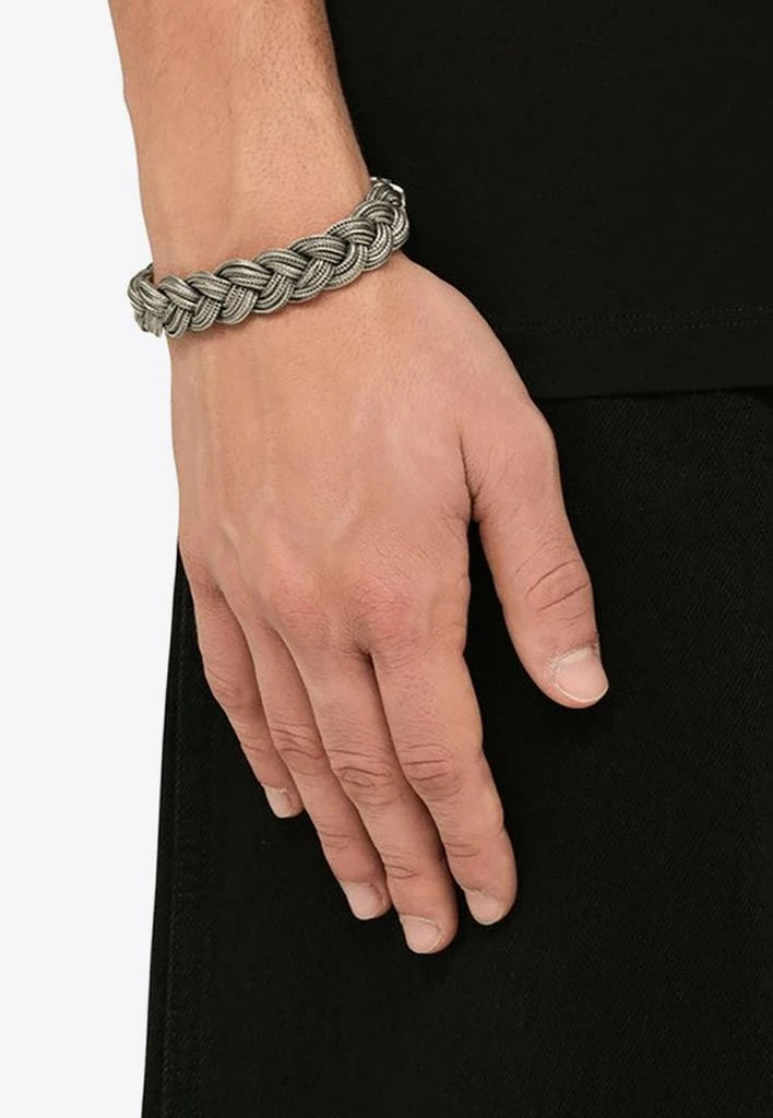 商品Emanuele Bicocchi|Braided Sterling Silver Bracelet,价格¥3401,第2张图片详细描述