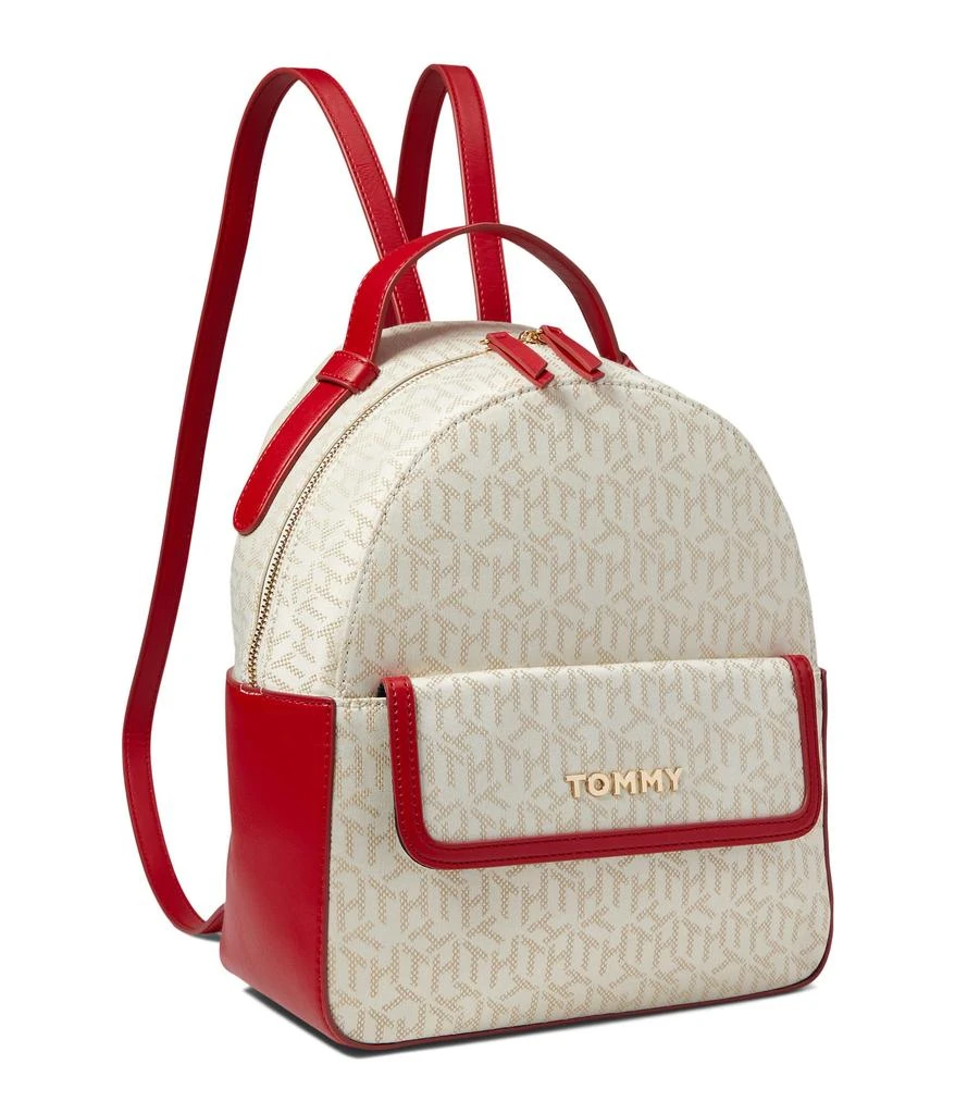 商品Tommy Hilfiger|Schyler Smooth PVC Trim Cube Bicolor Poly Jacquard Backpack,价格¥737,第1张图片