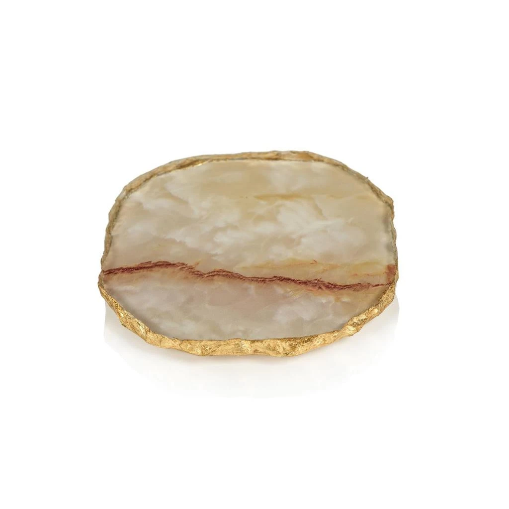 商品Zodax|Viken 4-Piece Agate Marble Glass Coaster Set,价格¥340,第1张图片