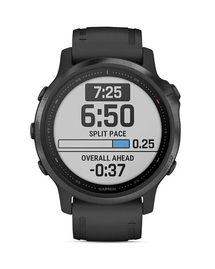 商品Garmin|Fenix 6S Black Silicone Strap Smartwatch, 42mm,价格¥5193,第2张图片详细描述