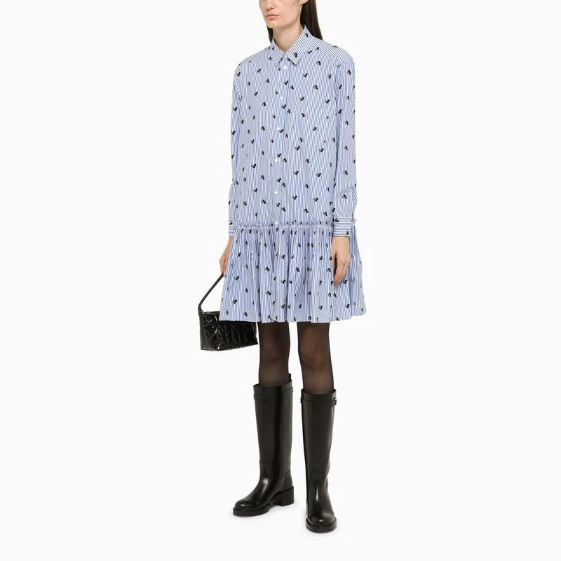 商品RED Valentino|Striped poplin shirt dress,价格¥2248,第2张图片详细描述