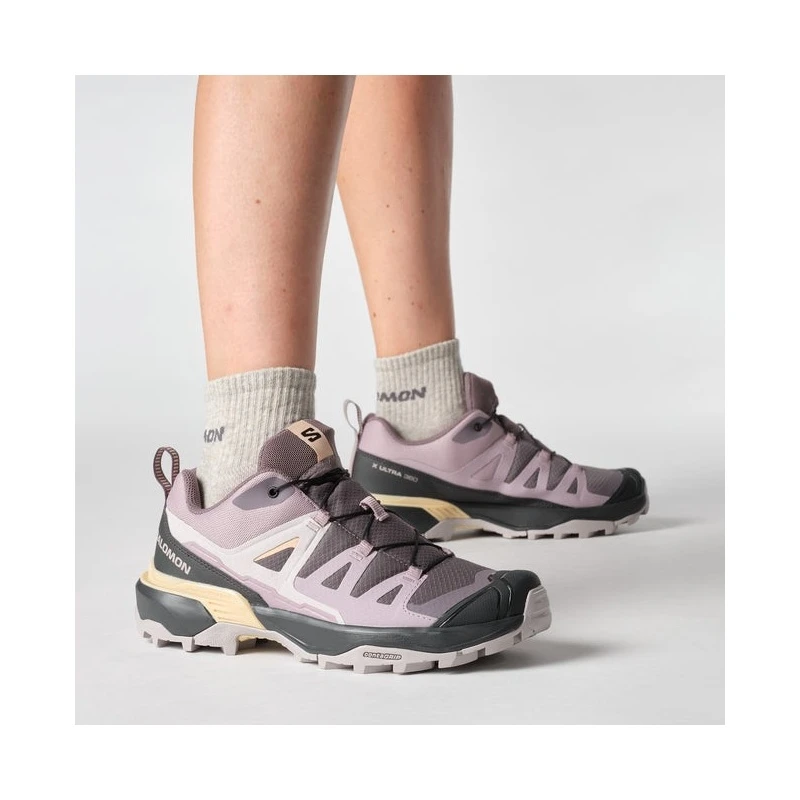 Salomon萨洛蒙 X ULTRA 360系列女士深灰色/浅灰色/浅棕色纺织登山鞋 商品