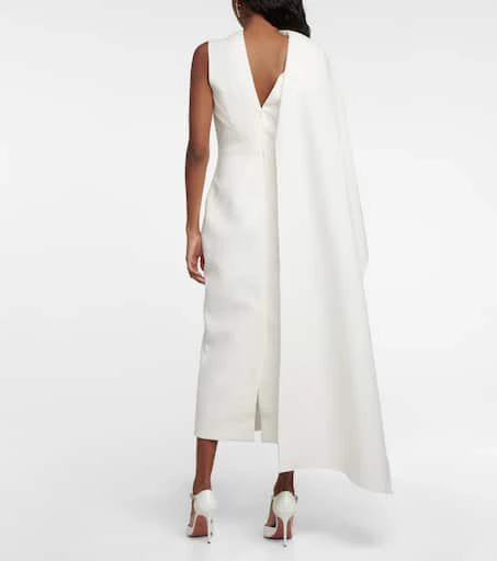 商品ROKSANDA|Bridal Edith crêpe midi dress,价格¥13473,第3张图片详细描述