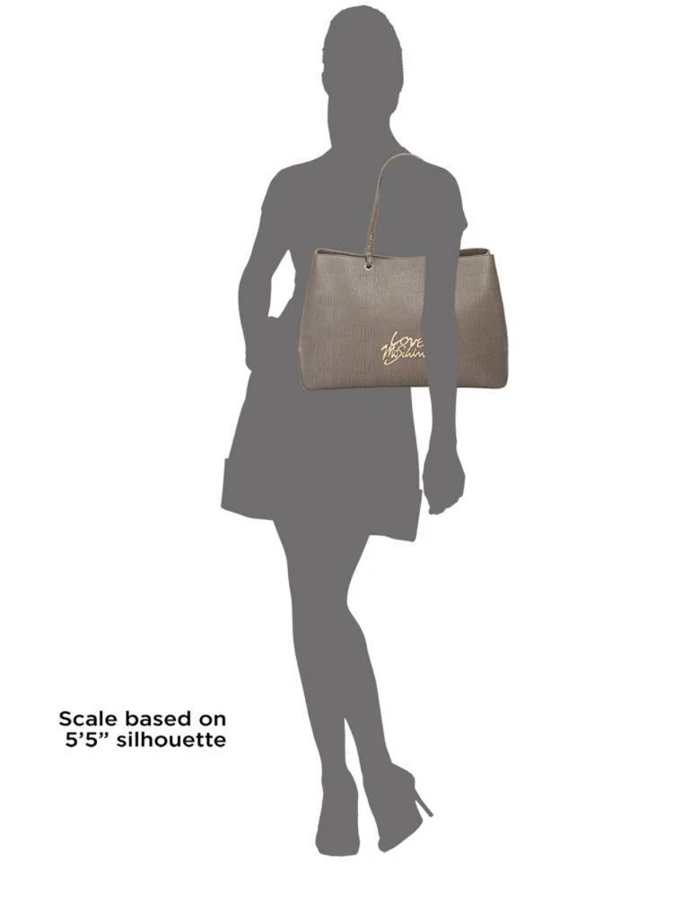 商品Moschino|Logo Faux Leather Tote,价格¥983,第3张图片详细描述