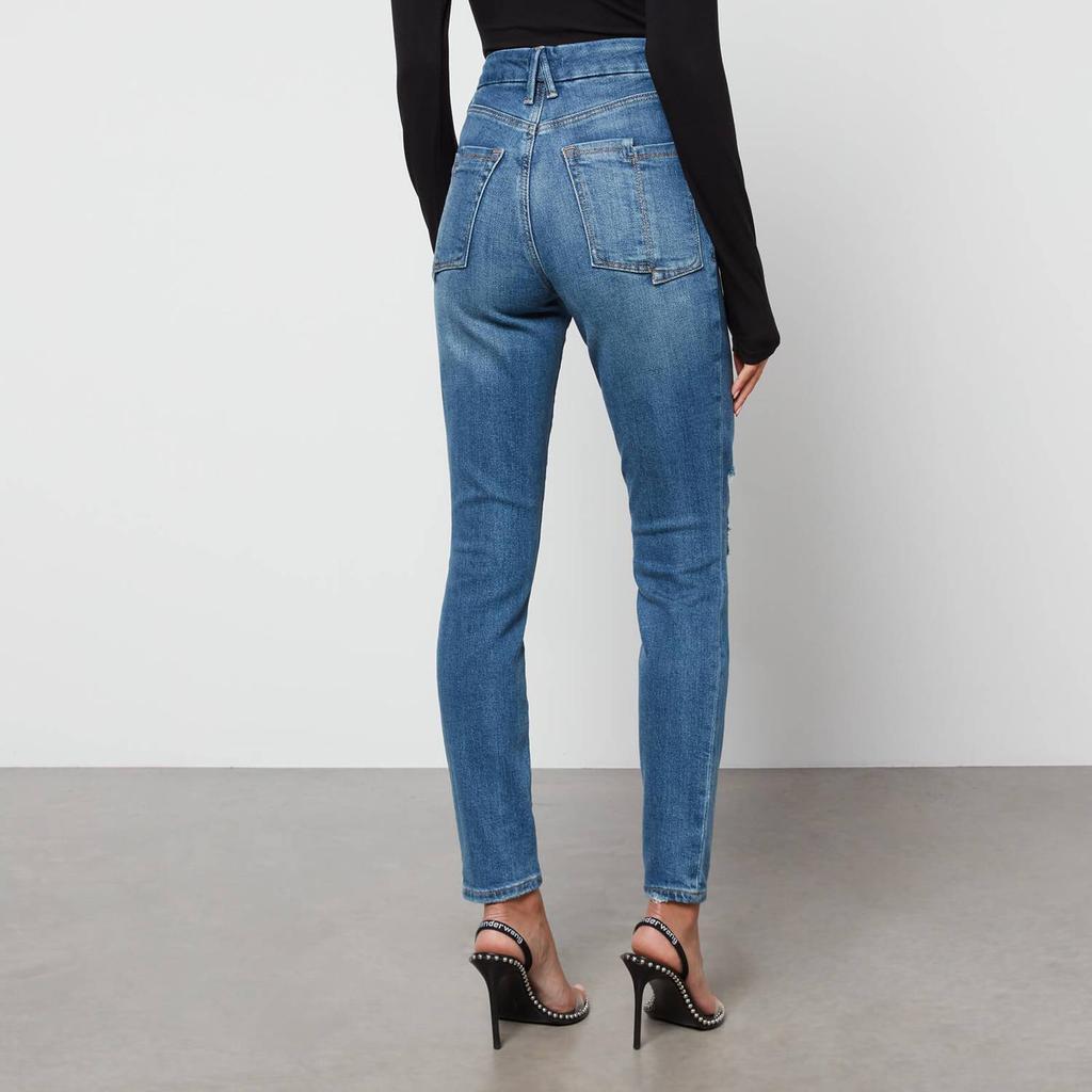 商品Good American|Good American Good Legs Slim-Leg Denim Jeans,价格¥1279,第4张图片详细描述