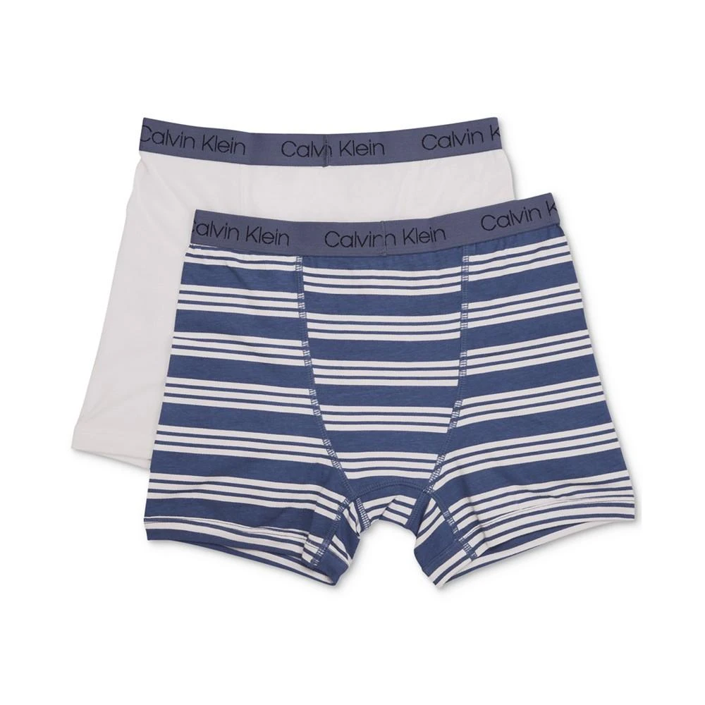 商品Calvin Klein|男童纯棉四角内裤2件装, 小童&大童,价格¥50,第2张图片详细描述